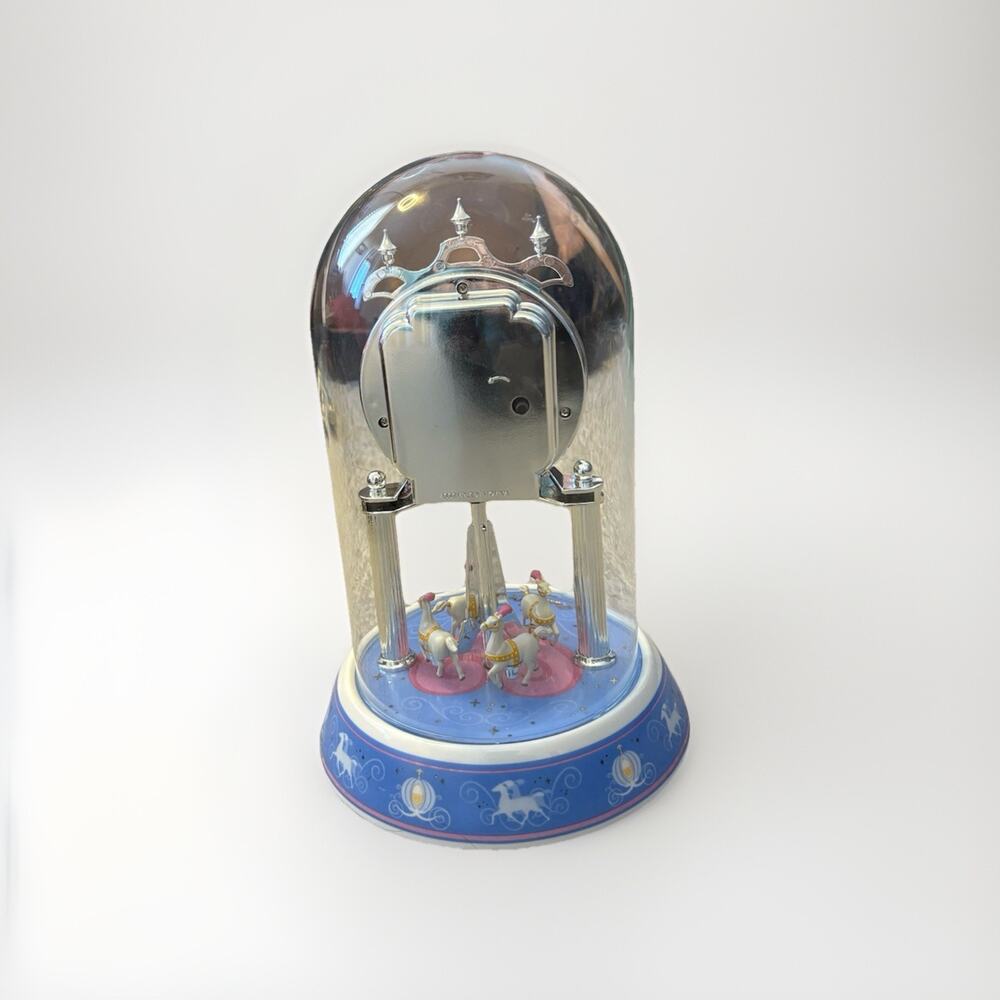 Disney Cinderella “Dreams Do Come True” Dome Clock / Carousel Clock - Picture 4 of 5